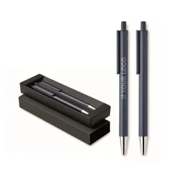 Gift Campaign Set di 2 penne in alluminio riciclato: 1 in grafite e 1 inchiostro blu></noscript> Penne In Metallo