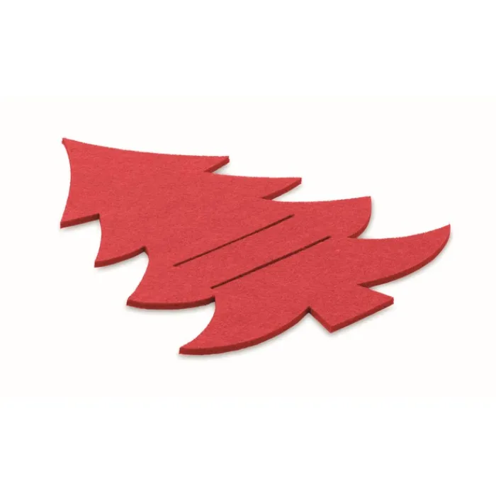 Gift Campaign Set di 4 porta posate a forma di abete personalizzabili Christmas Tree> Gadget Natalizi