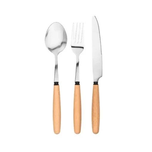 Gift Campaign Set di 3 posate personalizzate in legno di acacia e acciaio inox> Altri Utensili Da Cucina