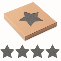 Gift Campaign Set di 4 sottobicchieri personalizzati in feltro a forma di stella></noscript> Gadget Natalizi
