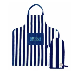 Gift Campaign Set di grembiule e guanto da barbecue con design a righe Segaform></noscript> Grembiuli Personalizzati