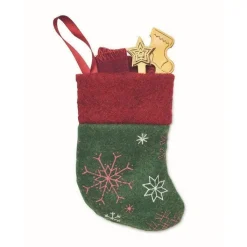 Gift Campaign Set di posate da dessert e tovagliolo in piccola calza della Befana> Gadget Natalizi