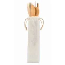 Gift Campaign Set di posate personalizzate con logo in legno Bambù Plus></noscript> Altri Utensili Da Cucina