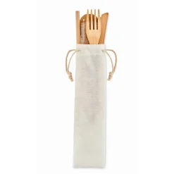 Gift Campaign Set di posate personalizzate con logo in legno Bambù Plus></noscript> Altri Utensili Da Cucina