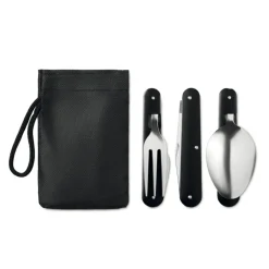 Gift Campaign Set di posate personalizzate pieghevoli da campeggio in acciaio Inox> Altri Utensili Da Cucina