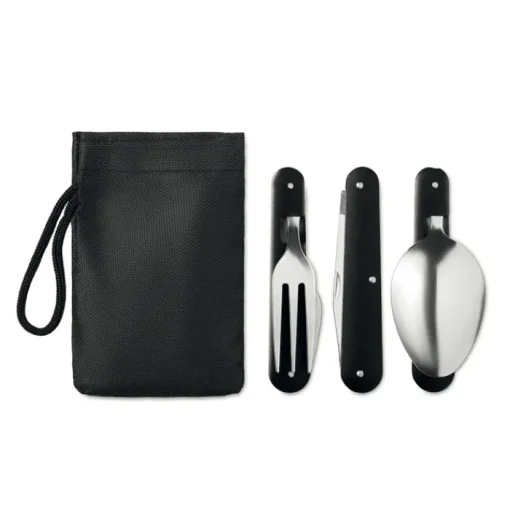 Gift Campaign Set di posate personalizzate pieghevoli da campeggio in acciaio Inox> Altri Utensili Da Cucina