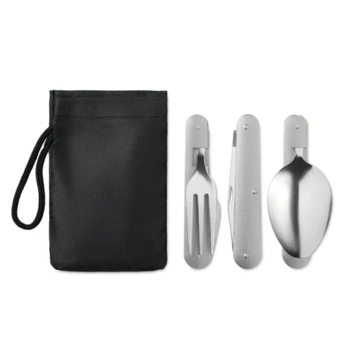 Gift Campaign Set di posate personalizzate pieghevoli da campeggio in acciaio Inox> Altri Utensili Da Cucina