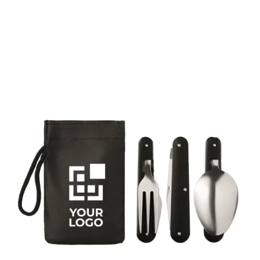 Gift Campaign Set di posate personalizzate pieghevoli da campeggio in acciaio Inox> Altri Utensili Da Cucina