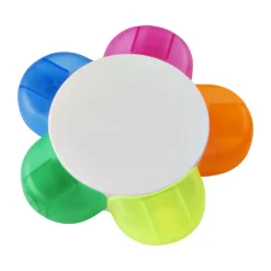 Gift Campaign Set evidenziatori promozionali a forma di fiore 5 colori Flower></noscript> Evidenziatori