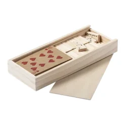 Gift Campaign Set giochi ecologici carte e domino in scatola di con logo Funny> Giochi E Passatempo