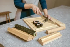Gift Campaign Set in legno di bambù personalizzabile per preparare il sushi Ukiyo></noscript> Altri Utensili Da Cucina