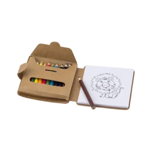Gift Campaign Set per bambini con 12 disegni da colorare e 12 matite colorate> Matite Colorate