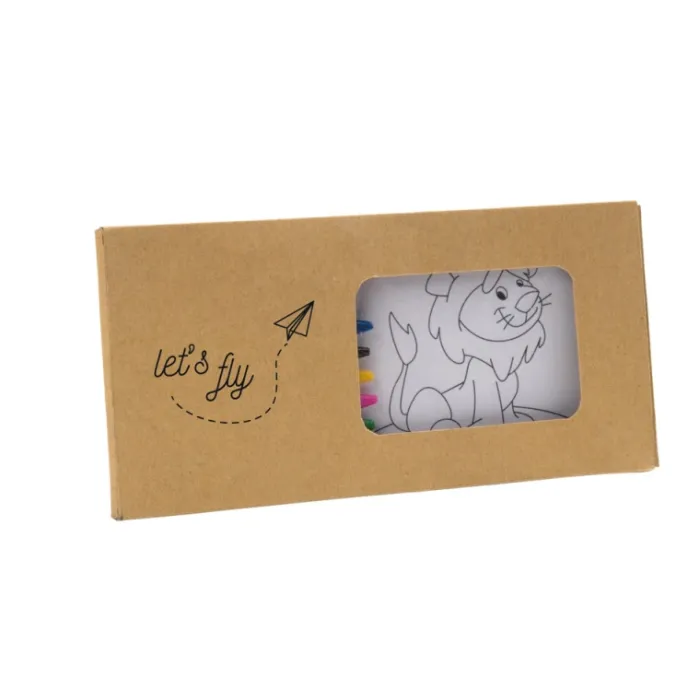 Gift Campaign Set per bambini da colorare con disegni e 8 colori pastello Colortime> Matite Colorate