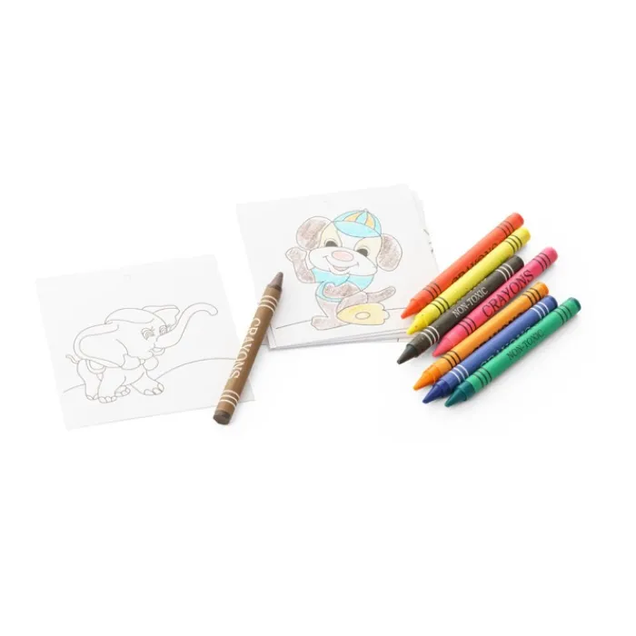 Gift Campaign Set per bambini da colorare con disegni e 8 colori pastello Colortime> Matite Colorate