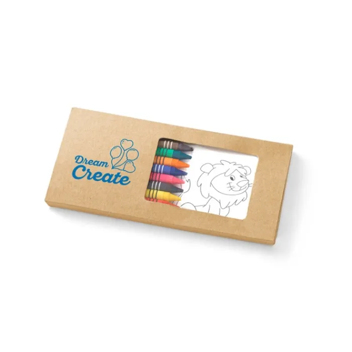 Gift Campaign Set per bambini da colorare con disegni e 8 colori pastello Colortime> Matite Colorate