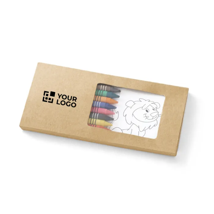 Gift Campaign Set per bambini da colorare con disegni e 8 colori pastello Colortime> Matite Colorate