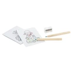 Gift Campaign Set per colorare con 15 fogli 6 matite colorate e temperino Playtime> Matite Colorate