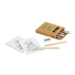 Gift Campaign Set per colorare con 15 fogli 6 matite colorate e temperino Playtime></noscript> Matite Colorate