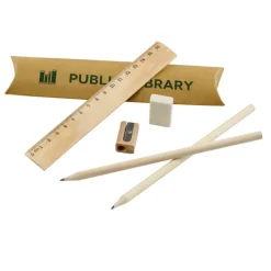 Gift Campaign Set per disegnare con due matite in contenitore di carta College> Gadget Per La Scuola|Astucci