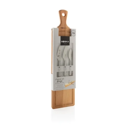 Gift Campaign Set per formaggi con tagliere in legno e coltelli Boska> Altri Utensili Da Cucina|Taglieri