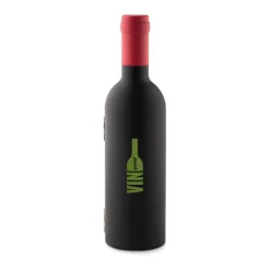 Gift Campaign Set promozionale da vino a forma di bottiglia e 3 accessori Malbec></noscript> Gadget Per Vino