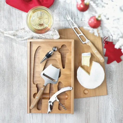 Gift Campaign Set pubblicitario per formaggi e vino in scatola di Camembert> Altri Utensili Da Cucina