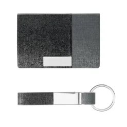 Gift Campaign Set regalo aziendale portabiglietti e portachiavi similpelle Elegance></noscript> Porta Biglietti Da Visita
