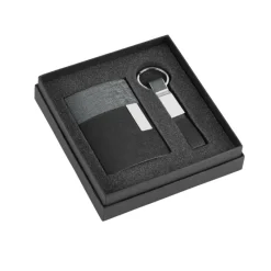 Gift Campaign Set regalo aziendale portabiglietti e portachiavi similpelle Elegance></noscript> Porta Biglietti Da Visita