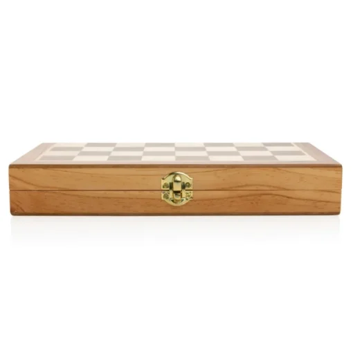 Gift Campaign Set scacchi pubblicitario 32 pedine in legno con scacchiera pieghevole> Giochi E Passatempo