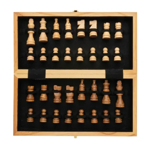 Gift Campaign Set scacchi pubblicitario 32 pedine in legno con scacchiera pieghevole> Giochi E Passatempo