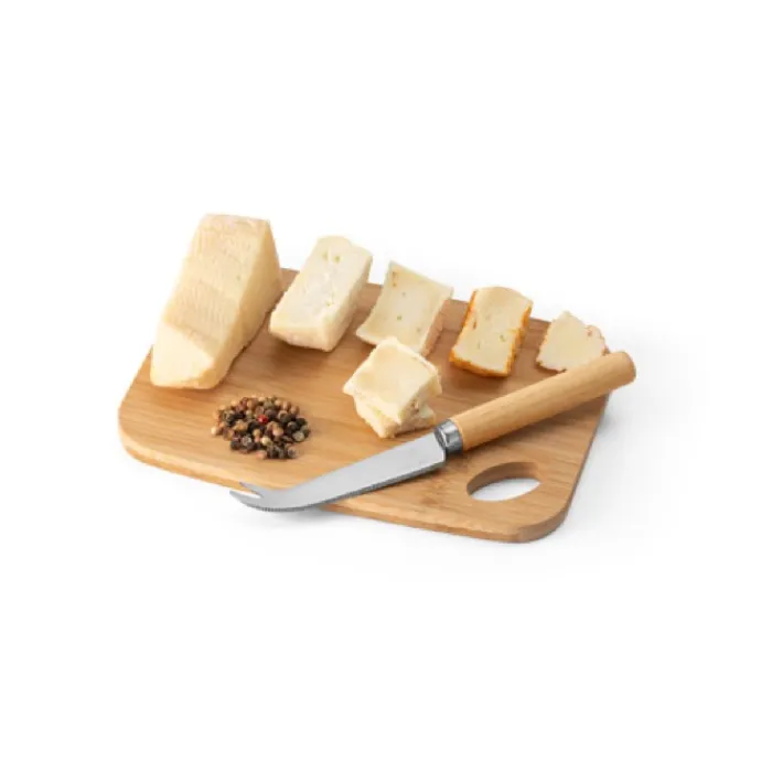 Gift Campaign Set tagliere con logo con coltello da formaggio Gruyere> Altri Utensili Da Cucina