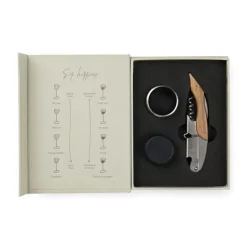 Gift Campaign Set vino con confezione regalo a forma di libro classico in carta FSC></noscript> Gadget Per Vino