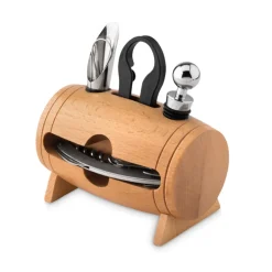 Gift Campaign Set vino personalizzati a forma di botte con accessori Barrel> Gadget Per Vino