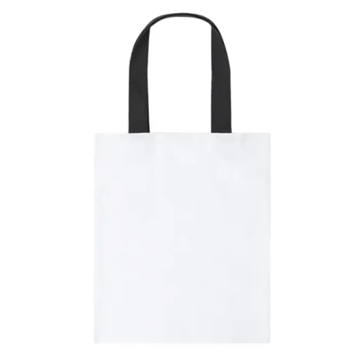 Gift Campaign Shopper bianca con manici colorati in canvas 230g/m2> Borse Di Tela Personalizzate