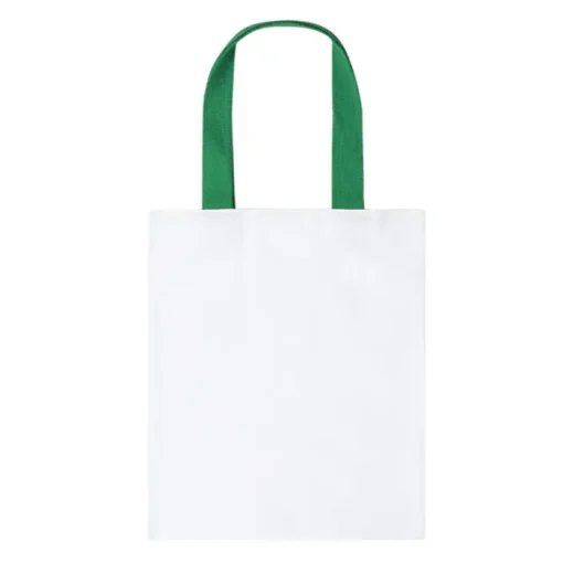 Gift Campaign Shopper bianca con manici colorati in canvas 230g/m2> Borse Di Tela Personalizzate