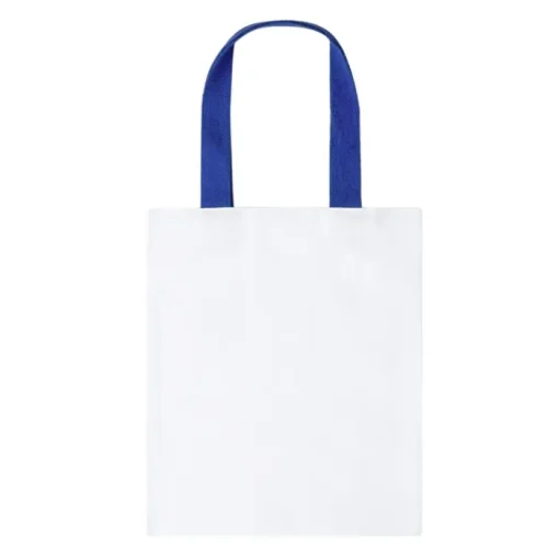 Gift Campaign Shopper bianca con manici colorati in canvas 230g/m2> Borse Di Tela Personalizzate