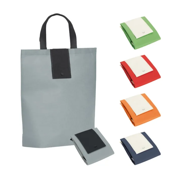 Gift Campaign Shopper bicolore in tnt pieghevoli economiche 80 g/m2 Origami Large> Shopper Tnt
