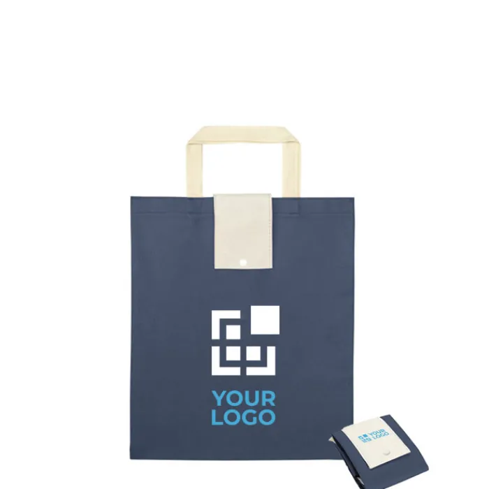 Gift Campaign Shopper bicolore in tnt pieghevoli economiche 80 g/m2 Origami Large> Shopper Tnt