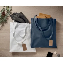 Gift Campaign Shopper colorata in cotone biologico da 180 gr/m2 con manici lunghi></noscript> Tote Bag Personalizzate|Shopper In Cotone Personalizzate