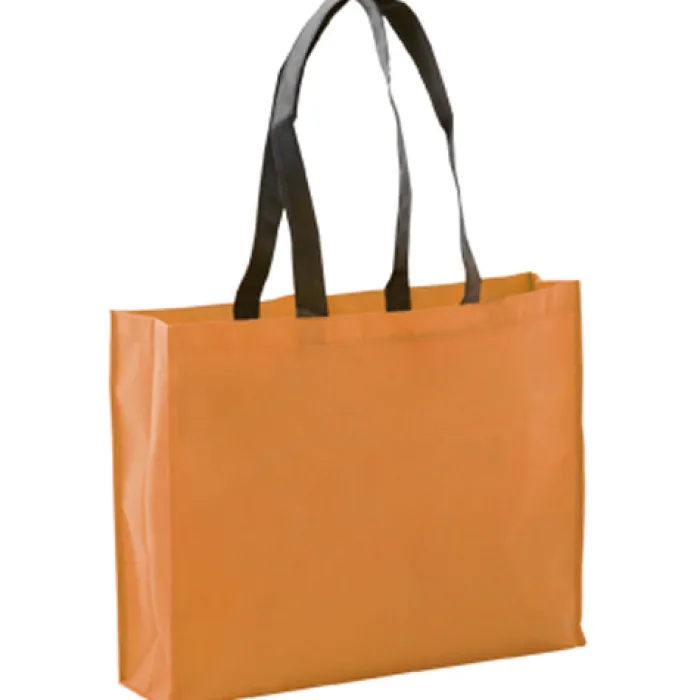 Gift Campaign Shopper con logo dai manici lunghi e neri 100 g/m2 Black Handle> Shopper Tnt