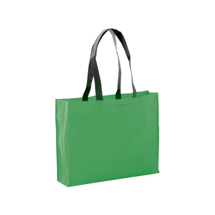 Gift Campaign Shopper con logo dai manici lunghi e neri 100 g/m2 Black Handle> Shopper Tnt
