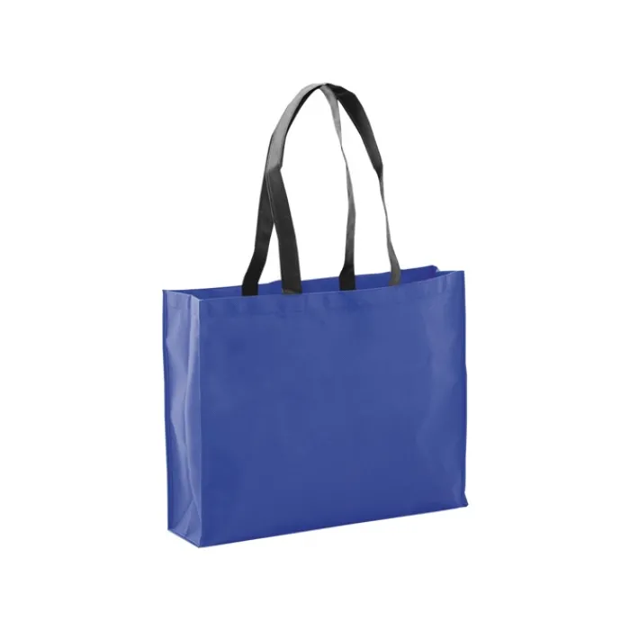 Gift Campaign Shopper con logo dai manici lunghi e neri 100 g/m2 Black Handle> Shopper Tnt