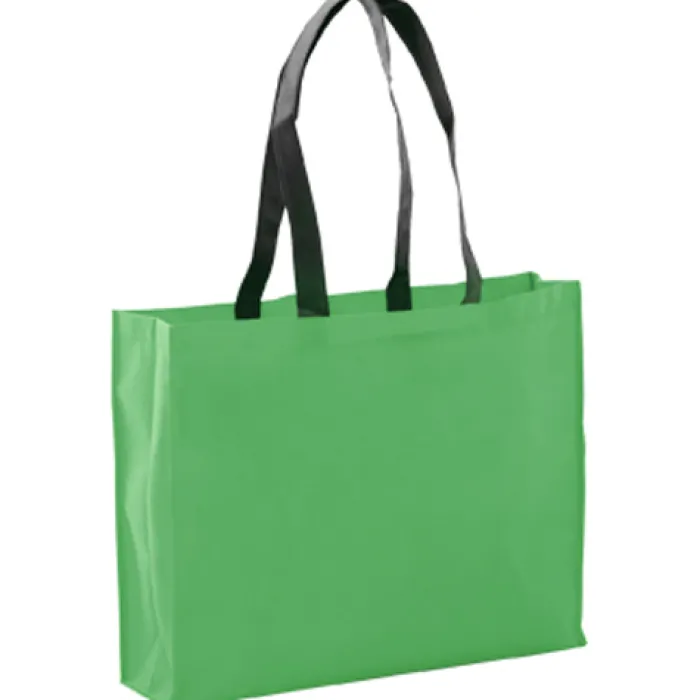 Gift Campaign Shopper con logo dai manici lunghi e neri 100 g/m2 Black Handle> Shopper Tnt