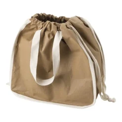 Gift Campaign Shopper con logo in carta kraft lavabile con fodera in TC da 250g/m2> Buste Di Carta