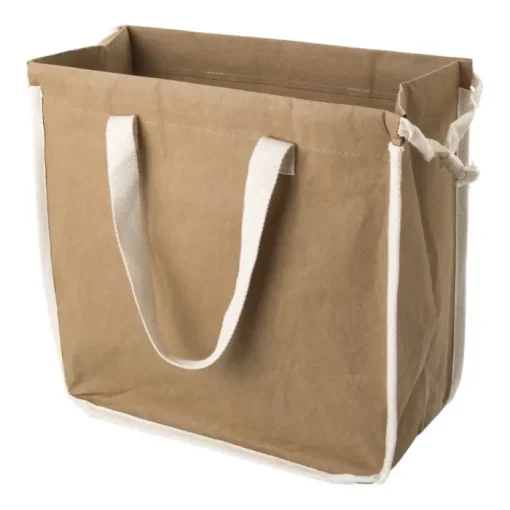 Gift Campaign Shopper con logo in carta kraft lavabile con fodera in TC da 250g/m2> Buste Di Carta