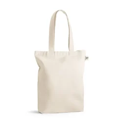 Gift Campaign Shopper con logo in cotone e poliestere riciclato manici lunghi 220g/m2></noscript> Shopper In Cotone Personalizzate