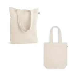 Gift Campaign Shopper con logo in cotone e poliestere riciclato manici lunghi 220g/m2></noscript> Shopper In Cotone Personalizzate