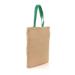 Gift Campaign Shopper con logo in iuta e cotone con manici colorati Jute Grocery></noscript> Borse In Juta|Tote Bag Personalizzate