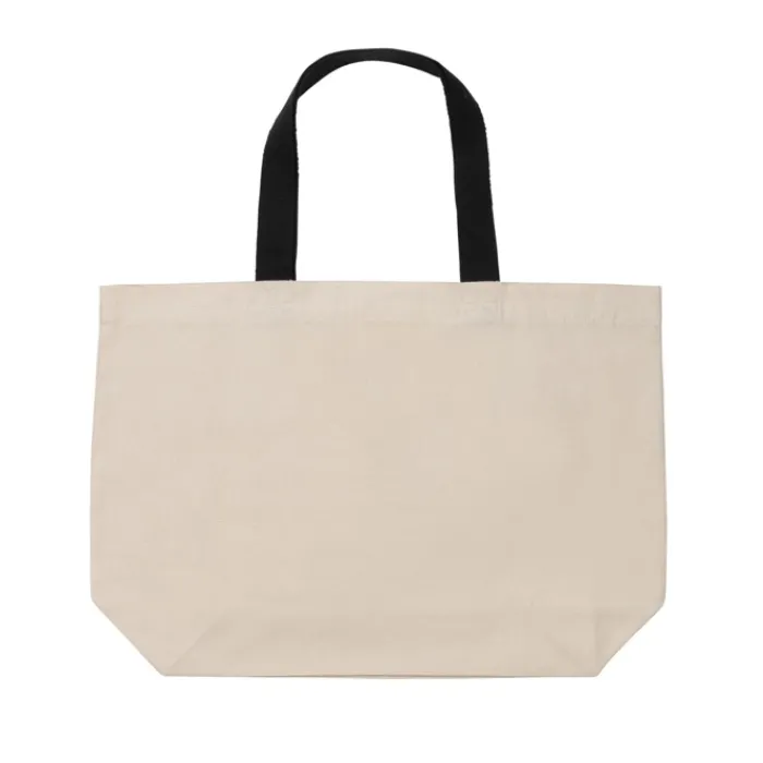 Gift Campaign Shopper con logo in tela riciclata capiente 240 g/m2 EcoTrace Raw> Gadget Ecologici|Borse Per La Spesa