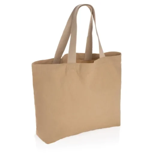 Gift Campaign Shopper con logo in tela riciclata capiente 240 g/m2 EcoTrace Raw> Gadget Ecologici|Borse Per La Spesa